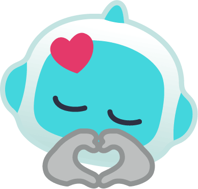 emoji finger heart